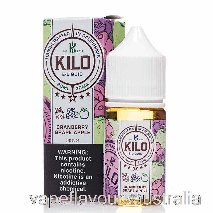 Vape Nicotine Australia Cranberry Grape Apple - Kilo Revival Salts - 30mL 50mg
